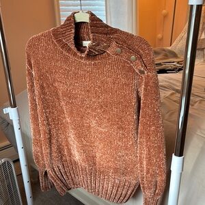 Cynthia Rowley Rust Cowl Neck Sweater